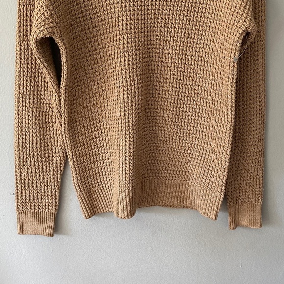 Time and Tru Men's Camel Crewneck Sweater - Picture 2 of 8